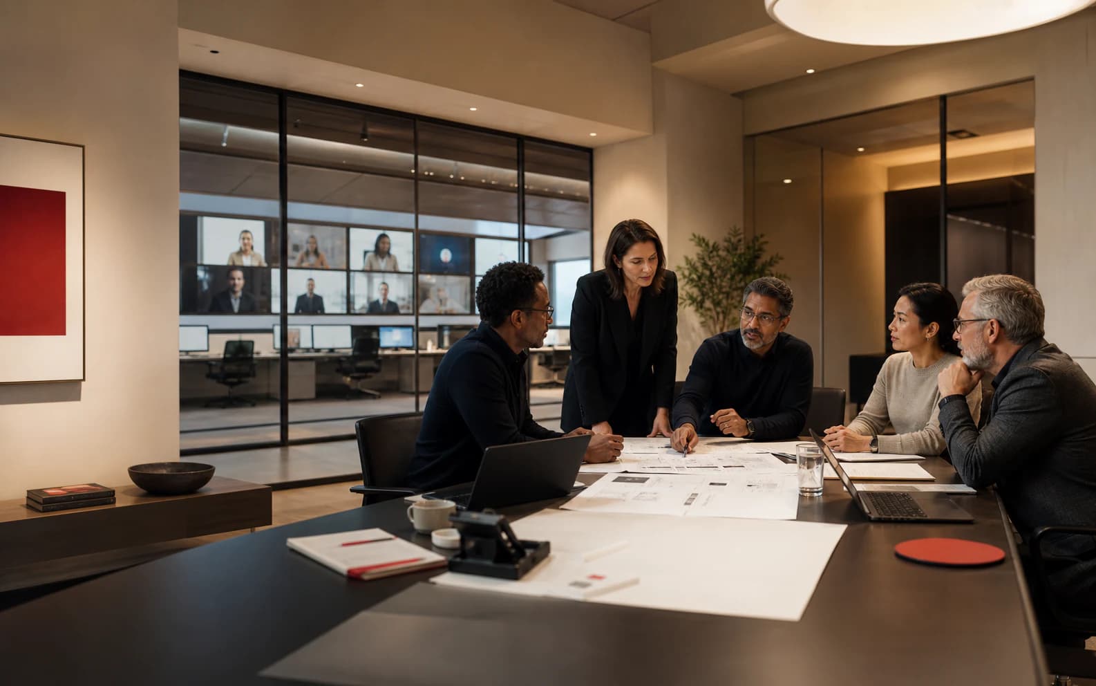 ExpertOps leadership and engineering team coordinating global delivery